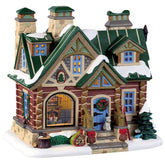 Lemax Lighted Buildings Lemax Pine Peak Retreat, Porcelain Lighted House, With 6 Foot Cord